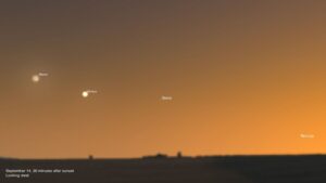 ונוס בשיא הזוהר בערב ב-18 בספטמבר: מלווה בירח ליילי, שוויון הכובד וסהר הקציר